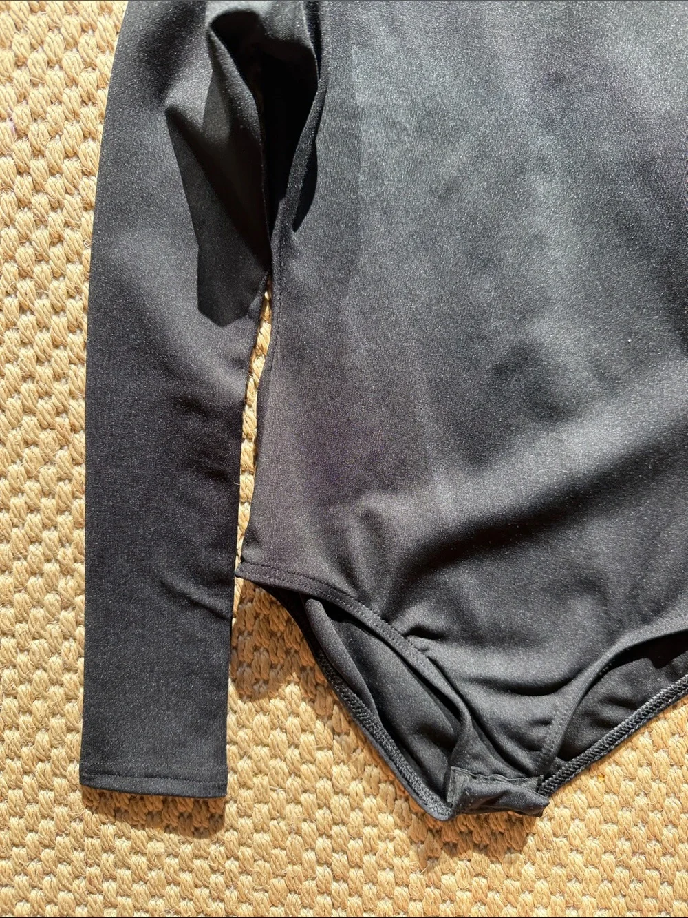 Black Turtleneck Long-Sleeve Kids One-Piece Ballet Leotard size child medium